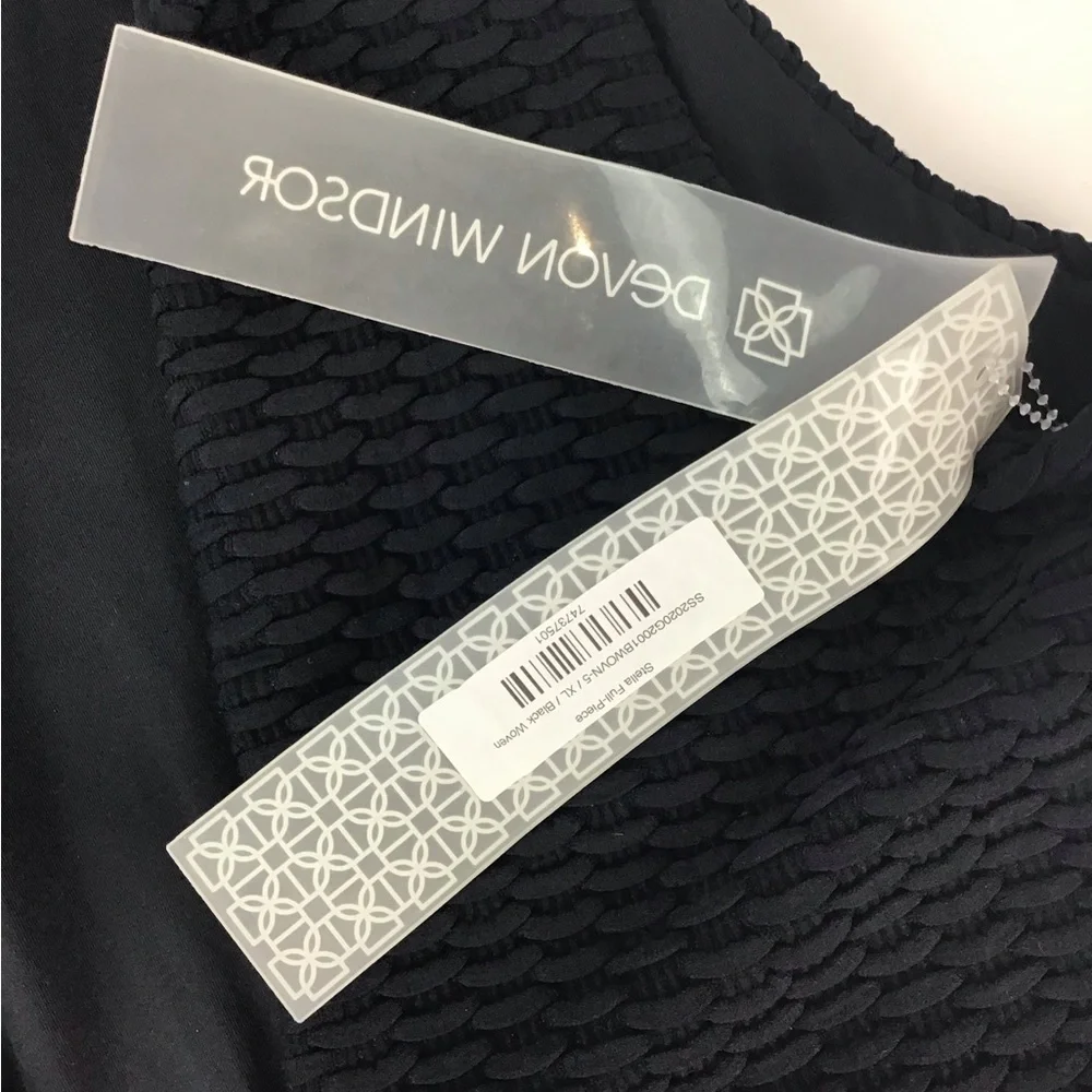 NWT Devon Windsor Stella Black One Piece Swimsuit | XL (10/12) - Picture 11 of 13